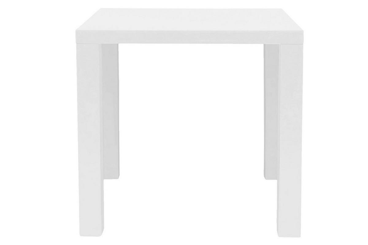 ESSTISCH in Holzwerkstoff 80/80/76 cm   - Weiß Hochglanz, MODERN, Holzwerkstoff (80/80/76cm) - Livetastic