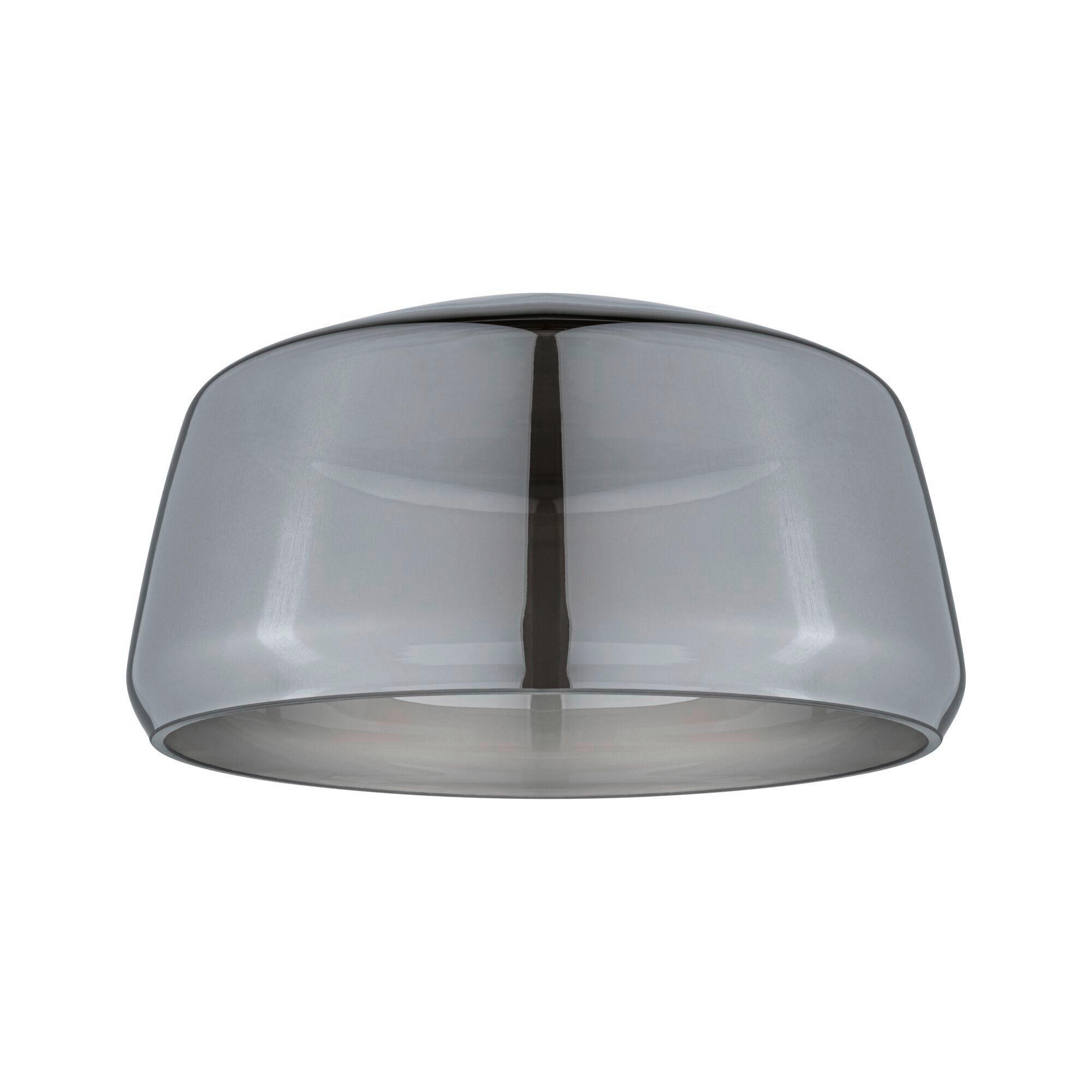SCHIENENSYSTEM-LEUCHTENSCHIRM 23/12,4 cm   - Grau, Basics, Glas (23/12,4cm) - Paulmann