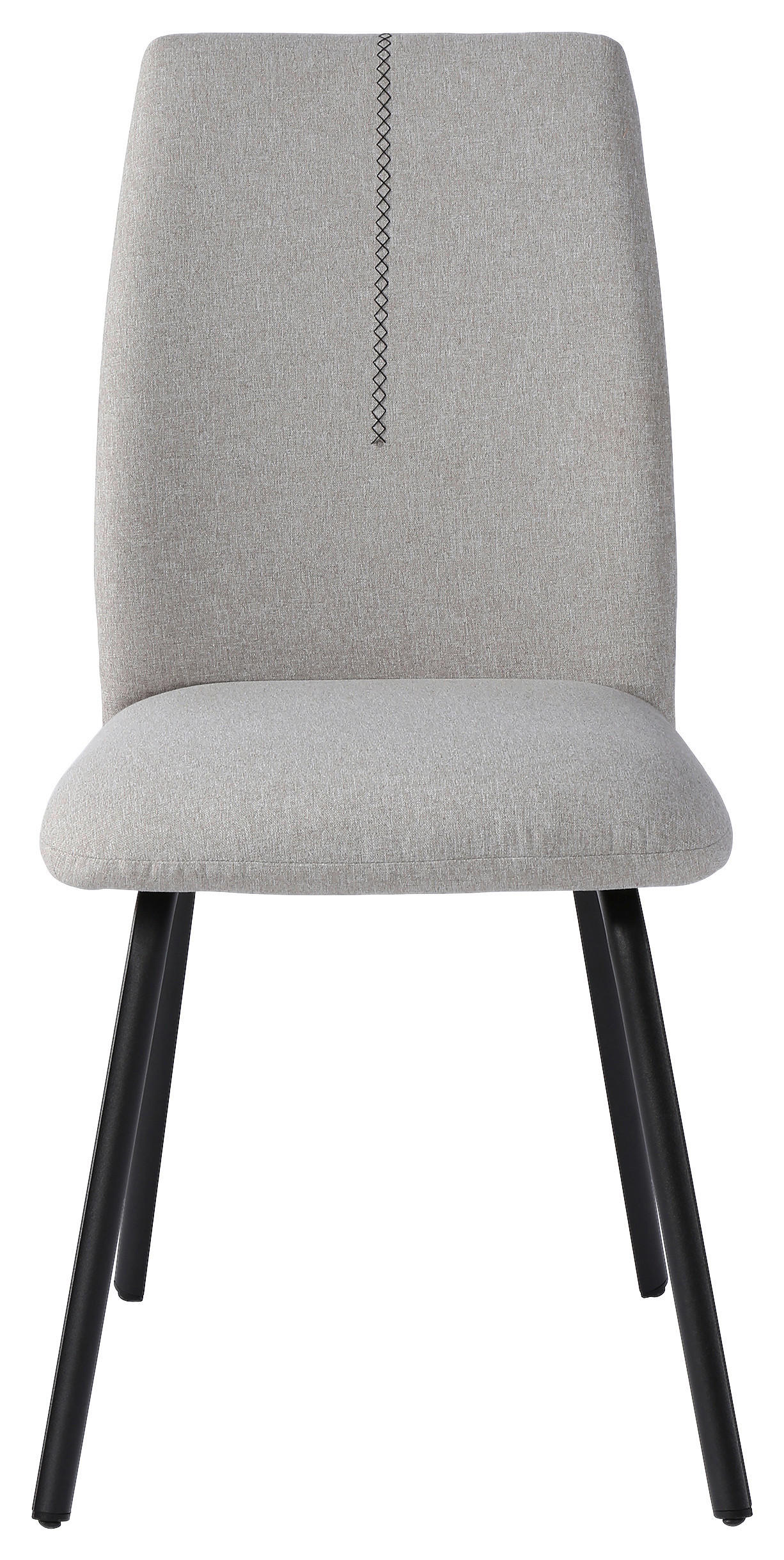 STOL, kovina, tekstil črna, svetlo siva  - črna/svetlo siva, Design, kovina/tekstil (45/90/59cm) - Hom`in