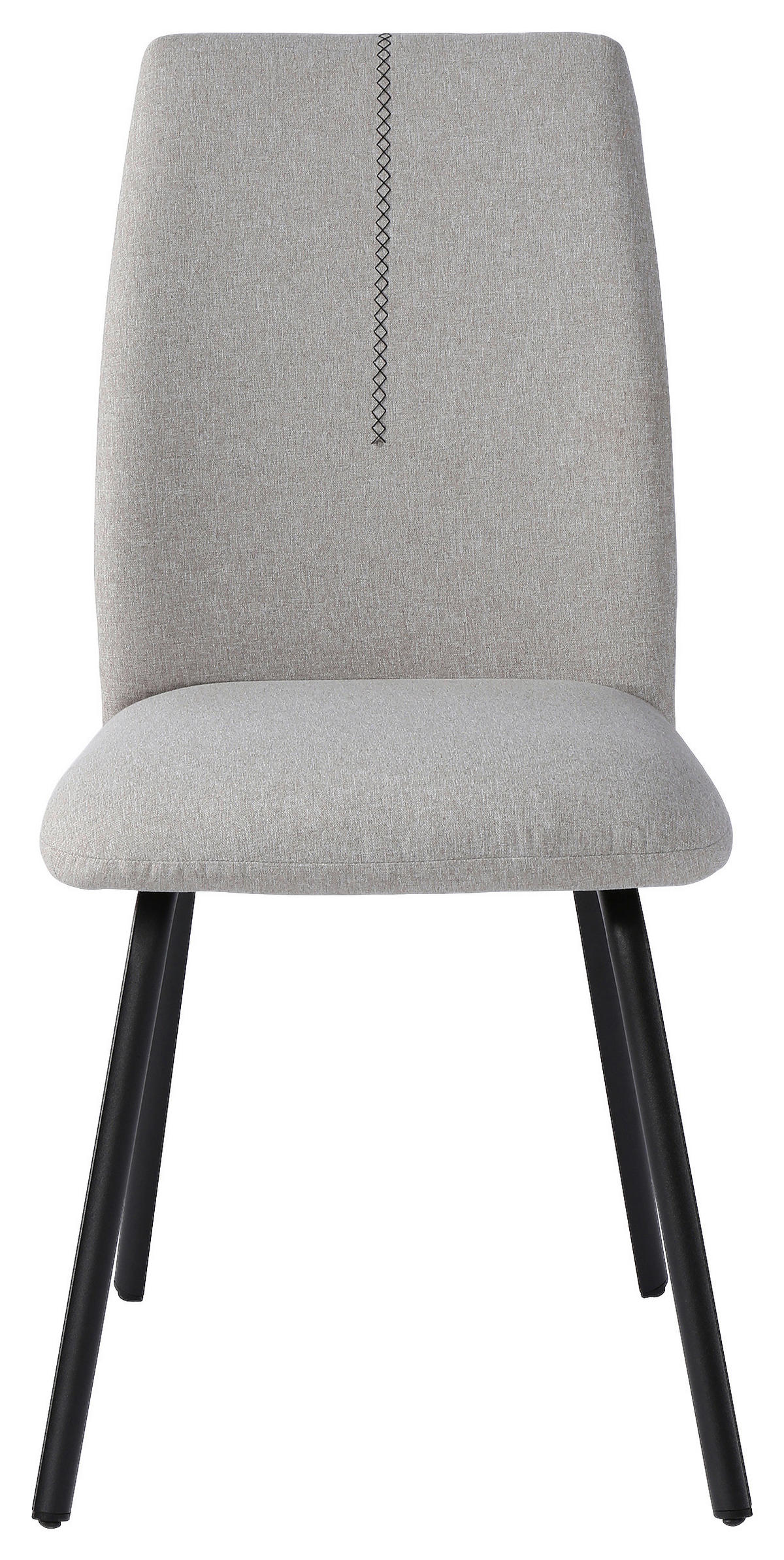 STOL, kovina, tekstil črna, svetlo siva  - črna/svetlo siva, Design, kovina/tekstil (45/90/59cm) - Hom`in