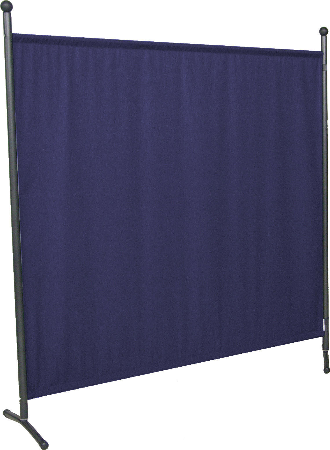 SICHTSCHUTZ - Blau/Grau, Basics, Textil/Metall (178/178/51cm) - Boxxx