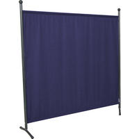 SICHTSCHUTZ - Blau/Grau, Basics, Textil/Metall (178/178/51cm) - Boxxx