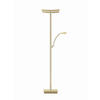 LED-STEHLEUCHTE Andy 50/185 cm   - Champagner, MODERN, Metall (50/185cm) - Hell