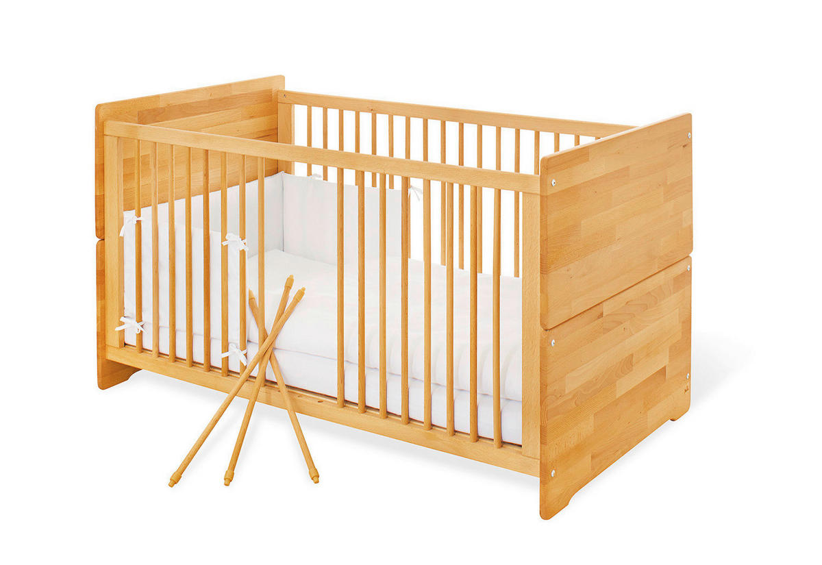BABYZIMMER NATURA 3-teilig  - Buchefarben, Natur, Holz - Pinolino