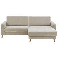 ECKSOFA  Chenille Beige  - Beige, Design, Holz/Textil (222/167cm) - Beldomo Comfort