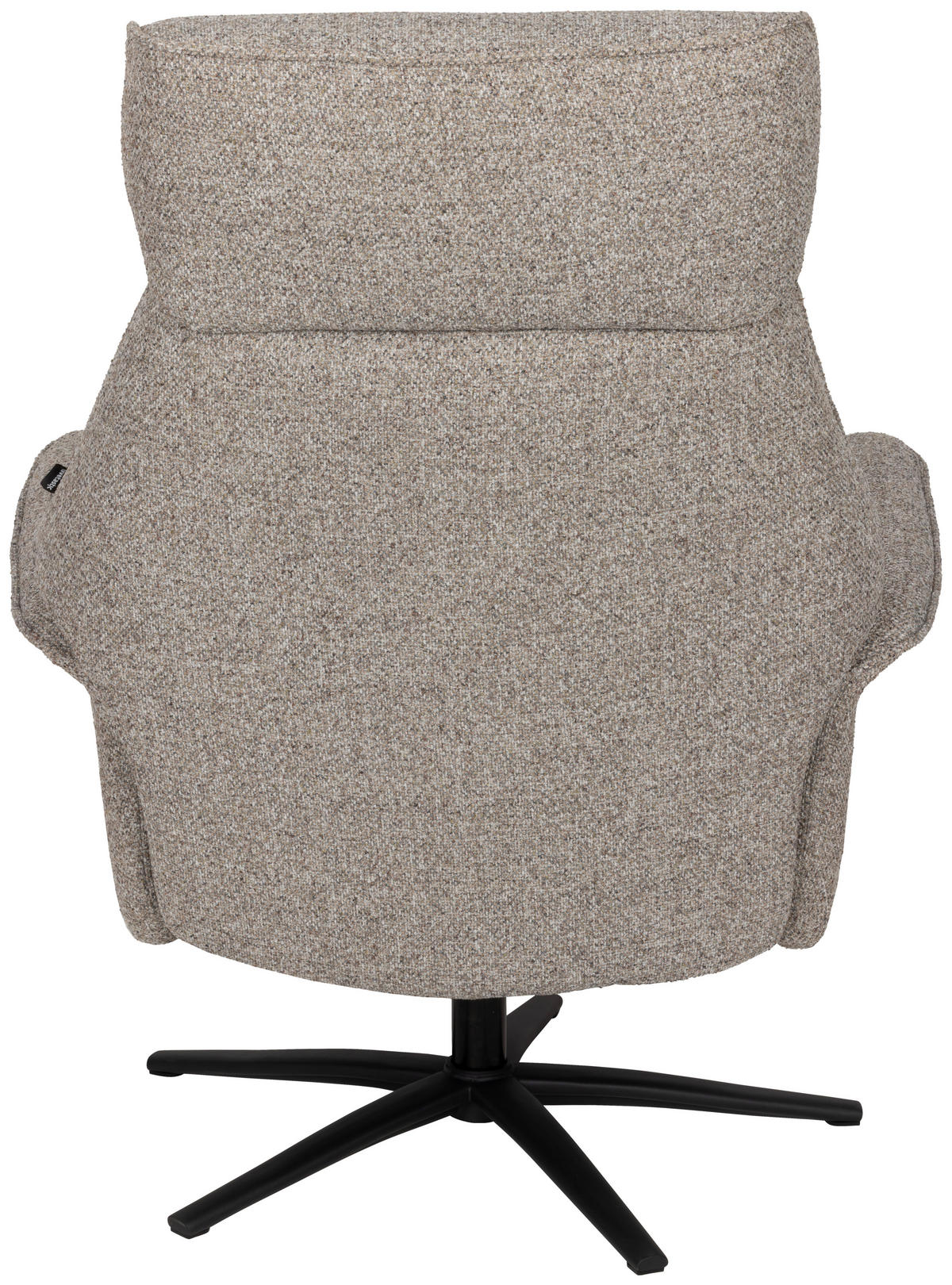 RELAXSESSELSET Bouclé    - Taupe/Schwarz, Design, Holz/Textil (77/108/81cm) - Livetastic