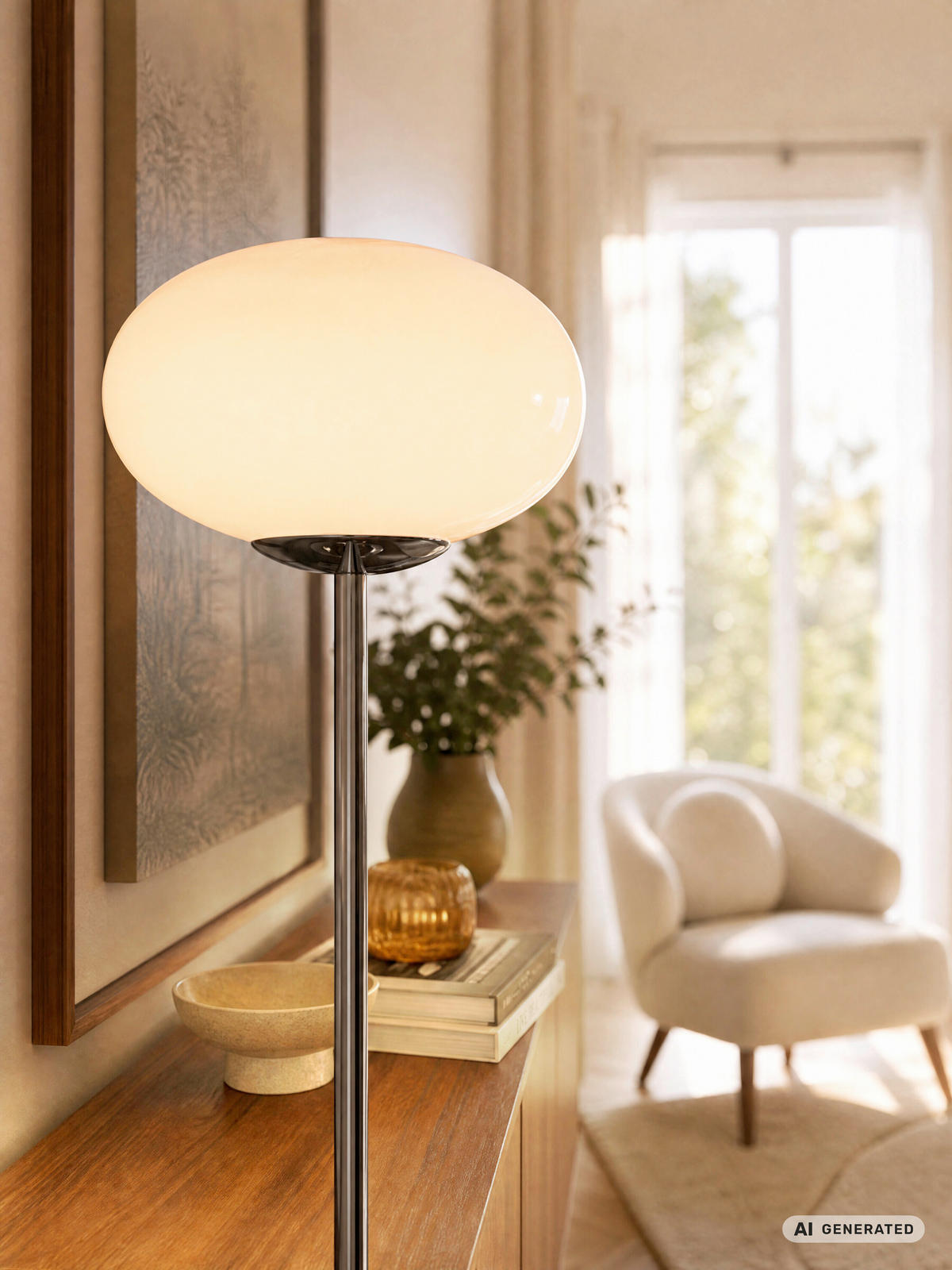 STEHLEUCHTE 25/149 cm  - Rosa, Design, Glas/Metall (25/149cm) - Osram