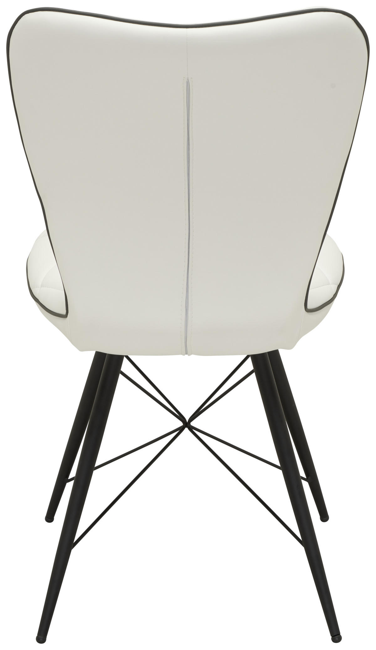 STOLICA  crna, bijela  metal, tekstil      - bijela/siva, Design, metal/tekstil (49/90/61cm) - Hom`in