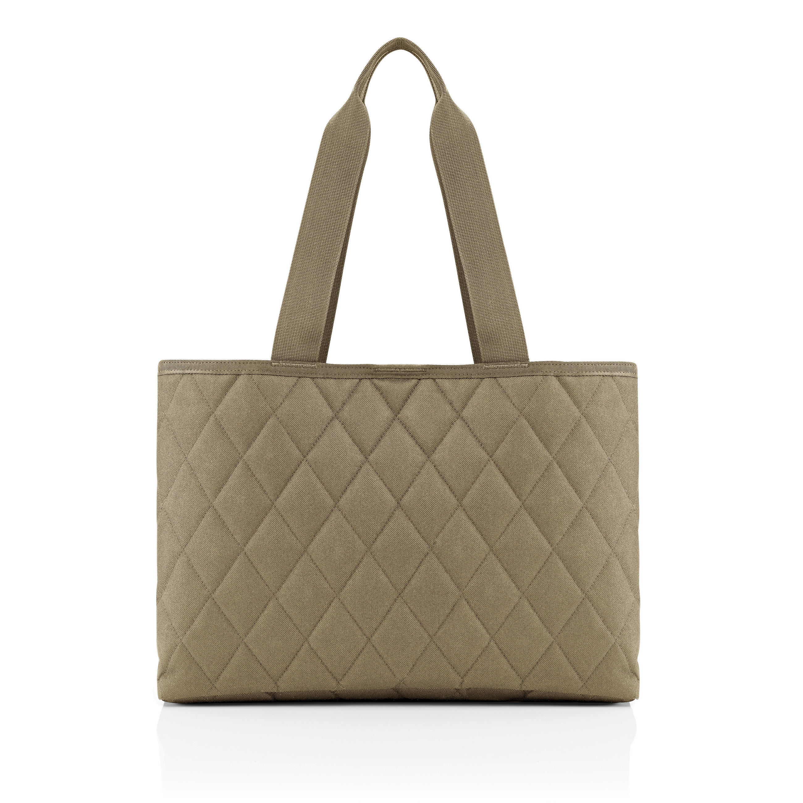 SHOPPER Rhombus Olive  - Dunkelblau/Olivgrün, Basics, Textil (39/28/16cm) - Reisenthel