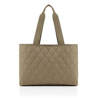 KABELKA SHOPPER olivovozelená - olivovozelená/tmavomodrá, Basics, textil (39/28/16cm) - Reisenthel