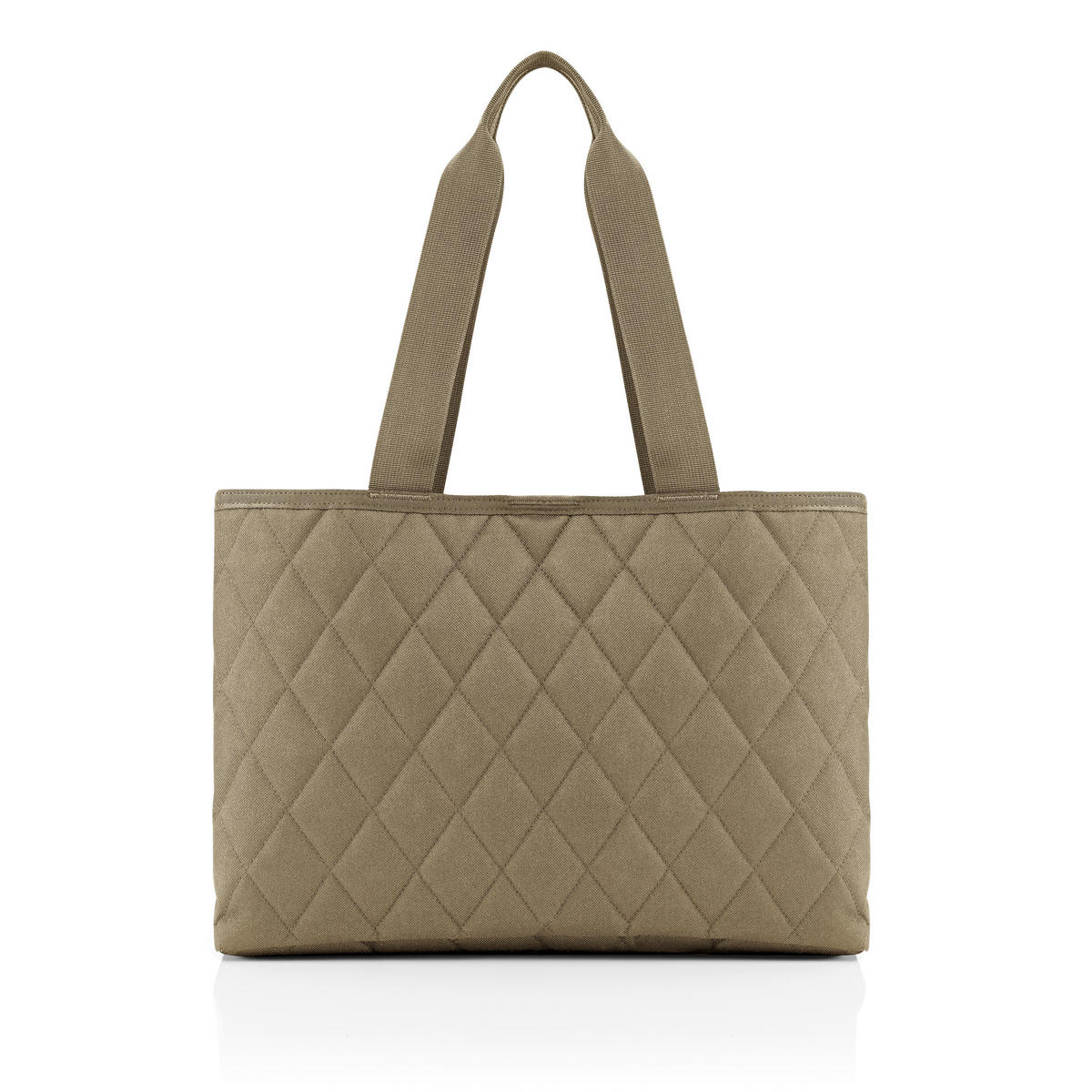 KABELKA SHOPPER olivovozelená - olivovozelená/tmavomodrá, Basics, textil (39/28/16cm) - Reisenthel