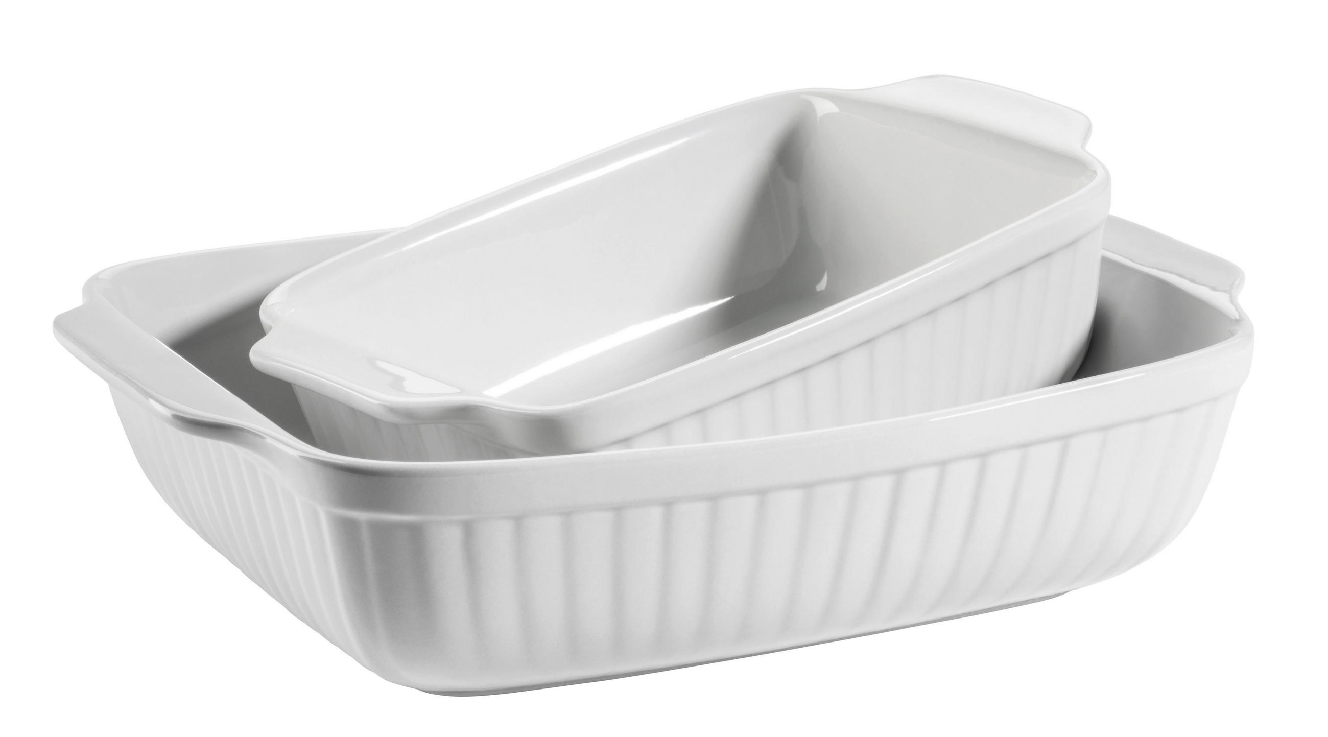 BACKFORMENSET Kitchen Time  - Weiß, Basics, Keramik (37/30,5/15,5cm) - Mäser