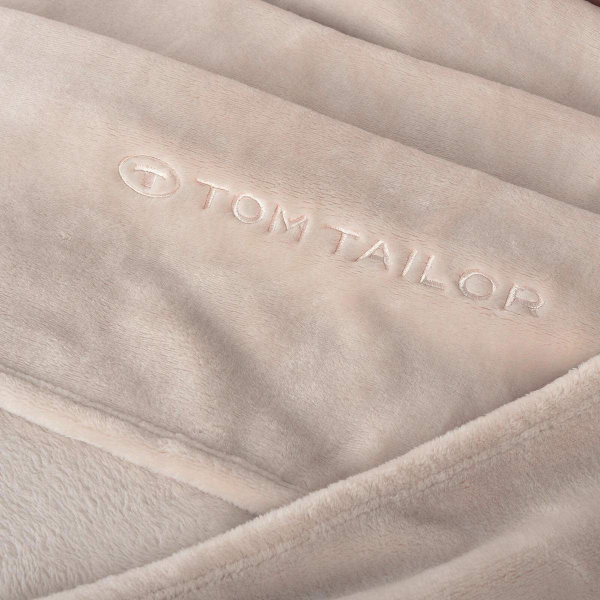 DECKE 150/200 cm  - Sandfarben, Basics, Textil (150/200cm) - Tom Tailor