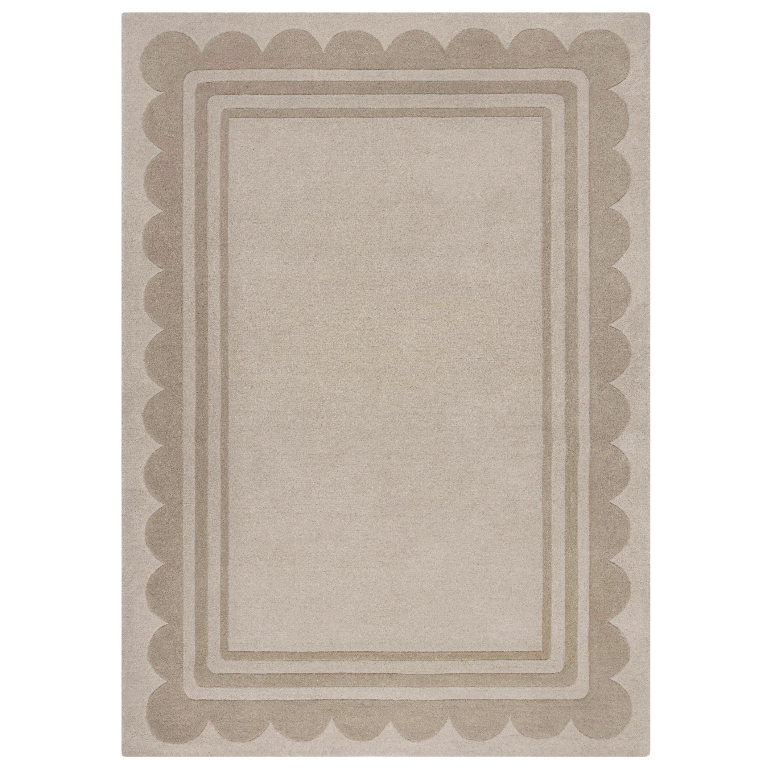 WOLLTEPPICH 120/170 cm Lois Scallop Beige  - Beige, Basics, Textil (120/170cm)