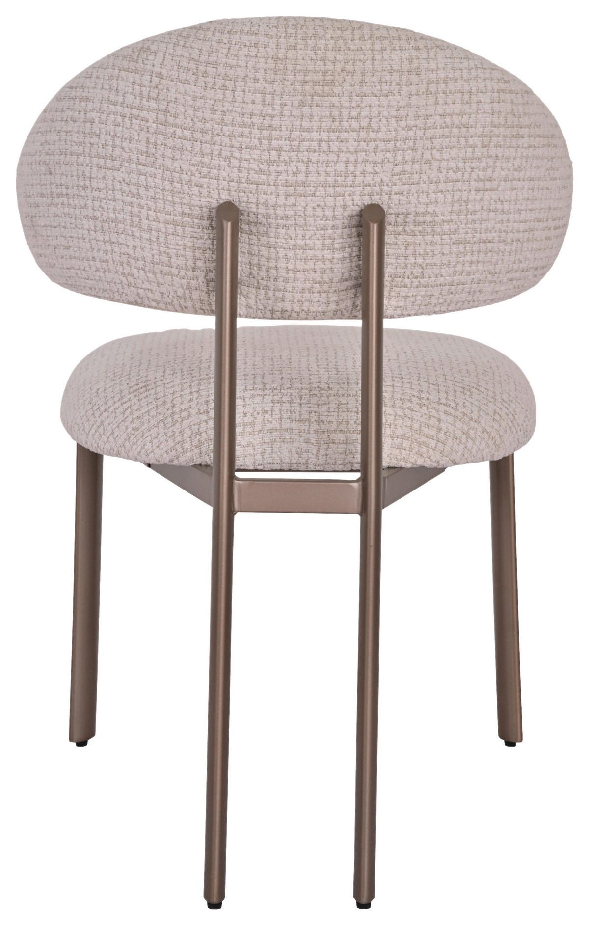 STUHL Webstoff Champagner, Beige  - Champagner/Beige, MODERN, Textil/Metall (55/81/57cm) - MID.YOU