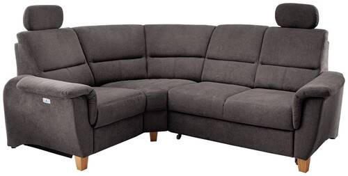 ECKSOFA in Struktur Anthrazit  - Wildeiche/Anthrazit, Konventionell, Holz/Textil (186/237cm) - Livetastic