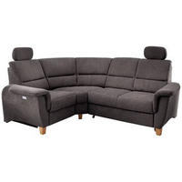 ECKSOFA in Struktur Anthrazit  - Wildeiche/Anthrazit, Konventionell, Holz/Textil (186/237cm) - Livetastic