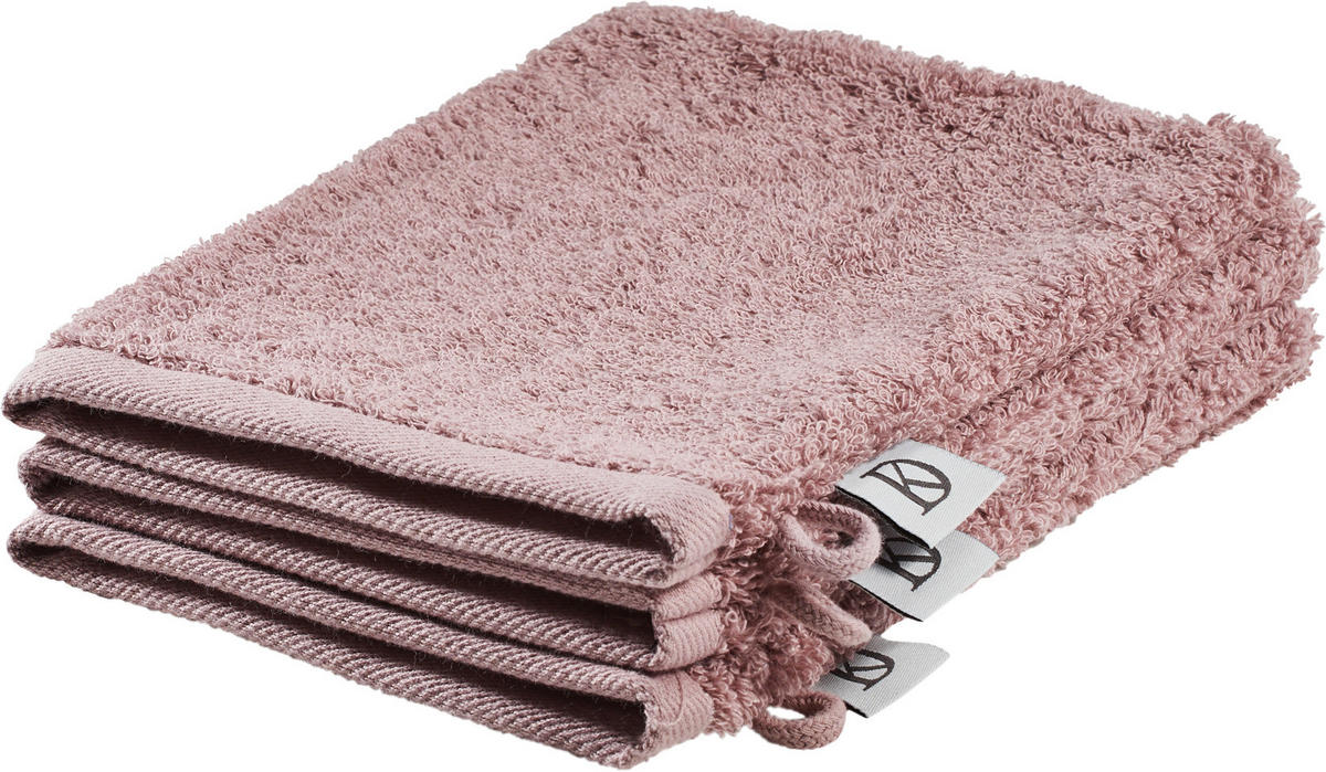 WASCHLAPPEN BASIC Grau, Rosa  - Rosa/Grau, Design, Textil (16/21cm) - Dieter Knoll
