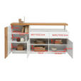 SIDEBOARD  in 170/89/40 cm  - Eichefarben/Weiß, Design, Holz/Holzwerkstoff (170/89/40cm) - Xora
