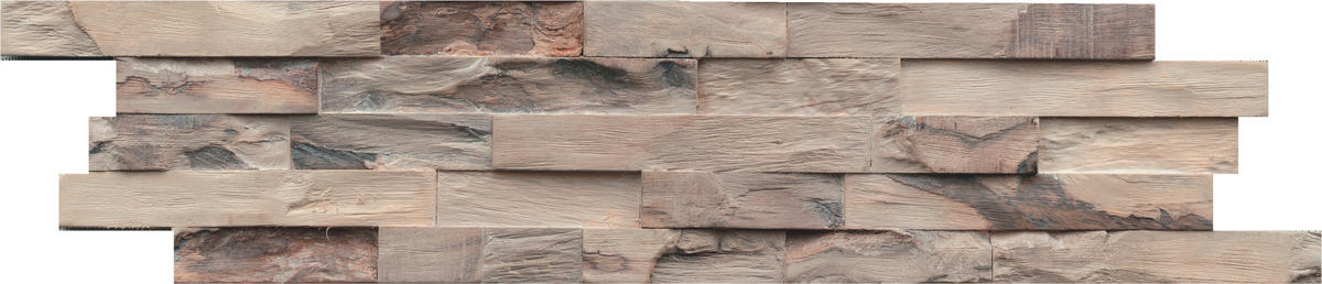 WANDVERKLEIDUNG 11 Stück  - Hellbraun, Basics, Holz (61/15/2cm)