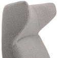 OHRENSESSEL Flachgewebe Grau  - Schwarz/Grau, MODERN, Textil/Metall (80/110/80cm) - Landscape