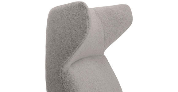 OHRENSESSEL Flachgewebe Grau  - Schwarz/Grau, MODERN, Textil/Metall (80/110/80cm) - Landscape