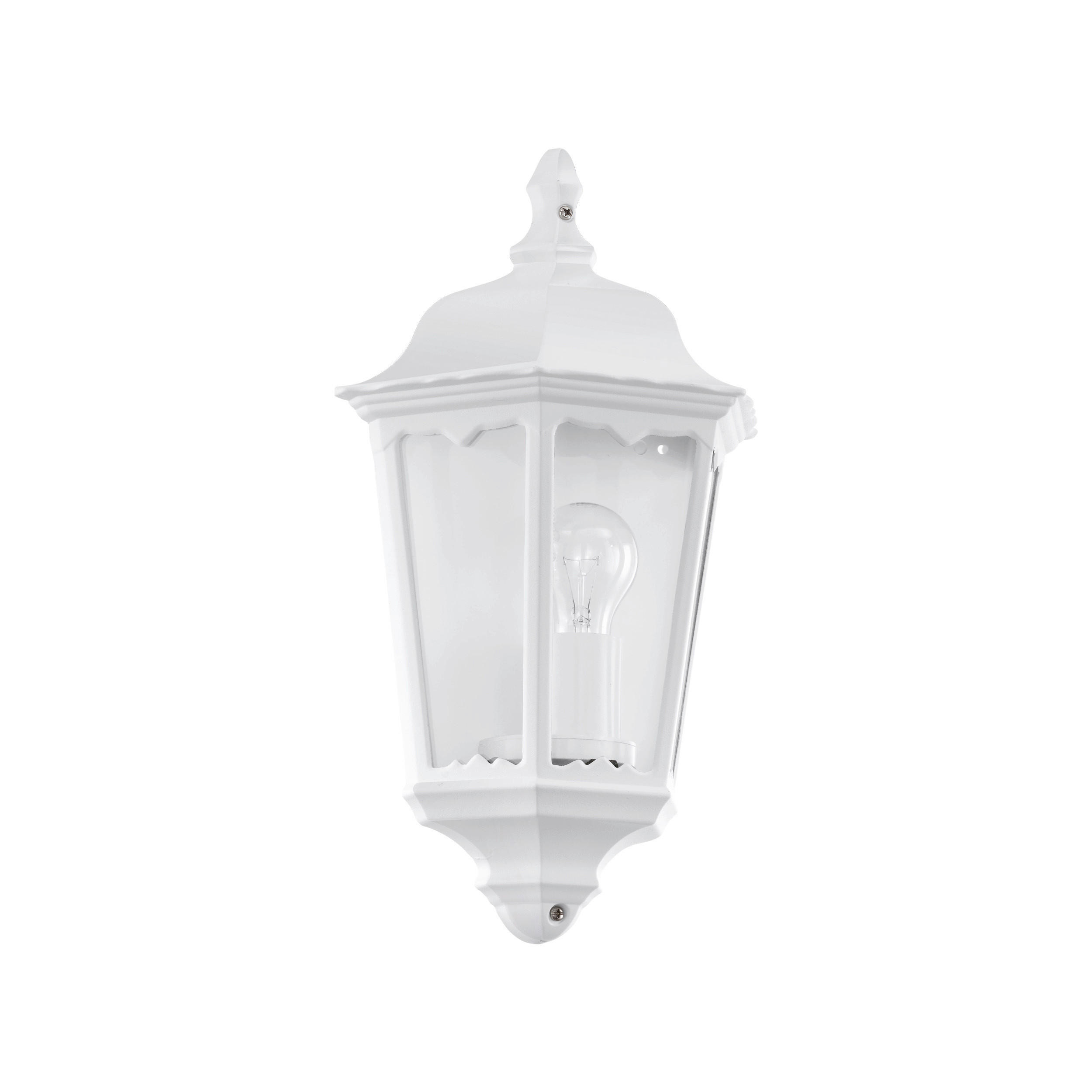 LED-WANDLEUCHTE - Klar/Weiss, Basics, Glas/Metall (29cm) - Eglo