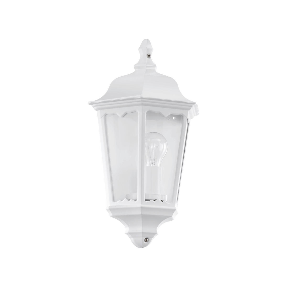 LED-WANDLEUCHTE - Klar/Weiss, Basics, Glas/Metall (29cm) - Eglo