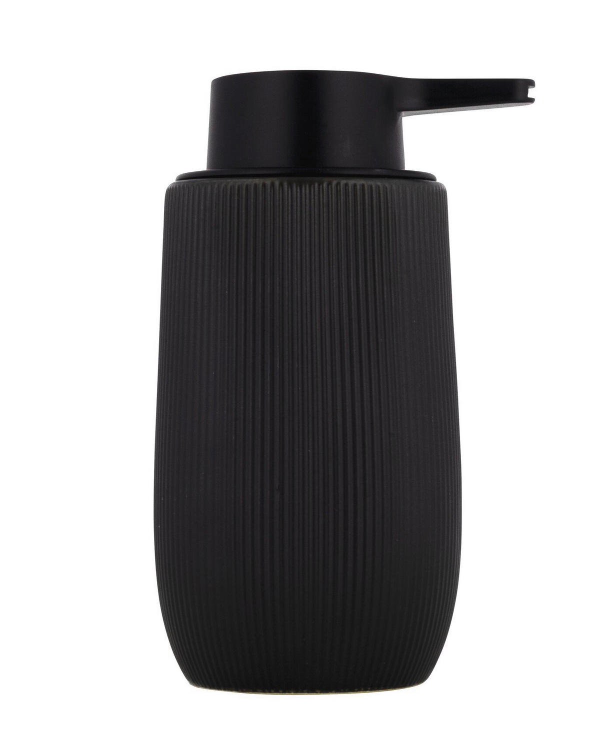 SEIFENSPENDER FABLO  - Schwarz, Basics, Keramik/Kunststoff (9,5/17,5/8cm) - Wenko