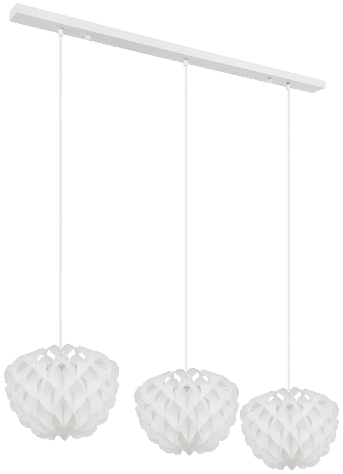 VISEČA SVETILKA   101/26/120 cm           E14 - bela, Basics, kovina/umetna masa (101/26/120cm) - Globo