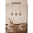LED-HÄNGELEUCHTE Baia 100/20/180 cm   - Schwarz, Design, Glas/Metall (100/20/180cm) - Dieter Knoll