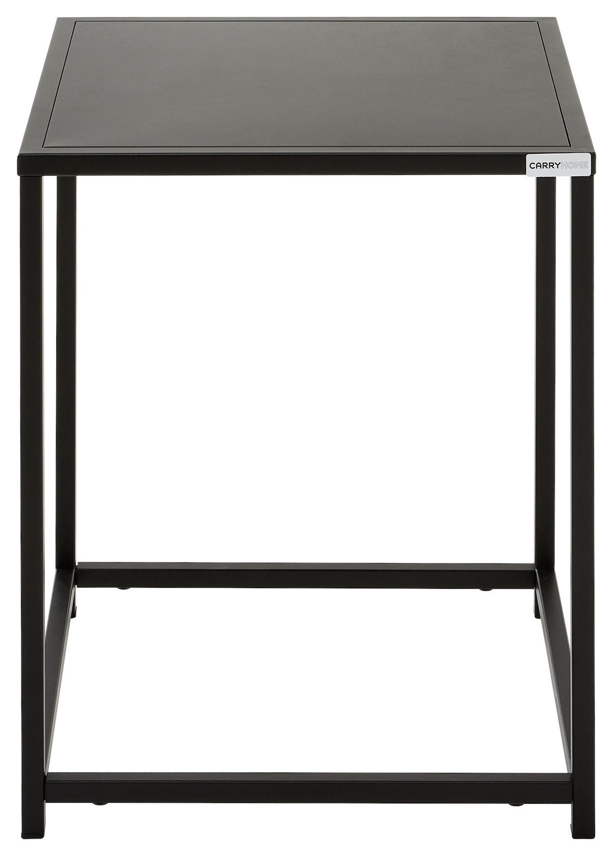 BEISTELLTISCH in Metall 38/37/45,7 cm  - Schwarz, Trend, Metall (38/37/45,7cm) - Carryhome