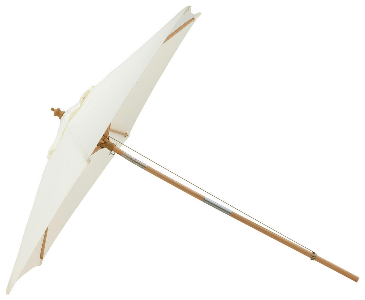 SONNENSCHIRM  250/232 cm  - Weiß, KONVENTIONELL (250/232cm) - Gardenson