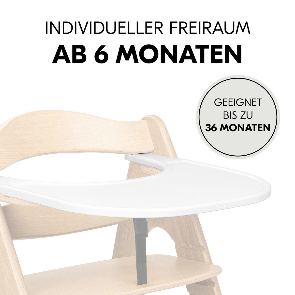 ESS- UND SPIELBRETT Arketa  - Weiß, Basics, Kunststoff (46/4/49cm) - Hauck