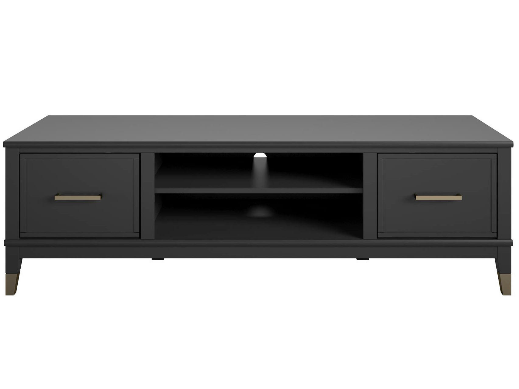 LOWBOARD Westerleigh  in 152/47/50 cm  - Schwarz, Design, Holzwerkstoff/Metall (152/47/50cm) - MID.YOU