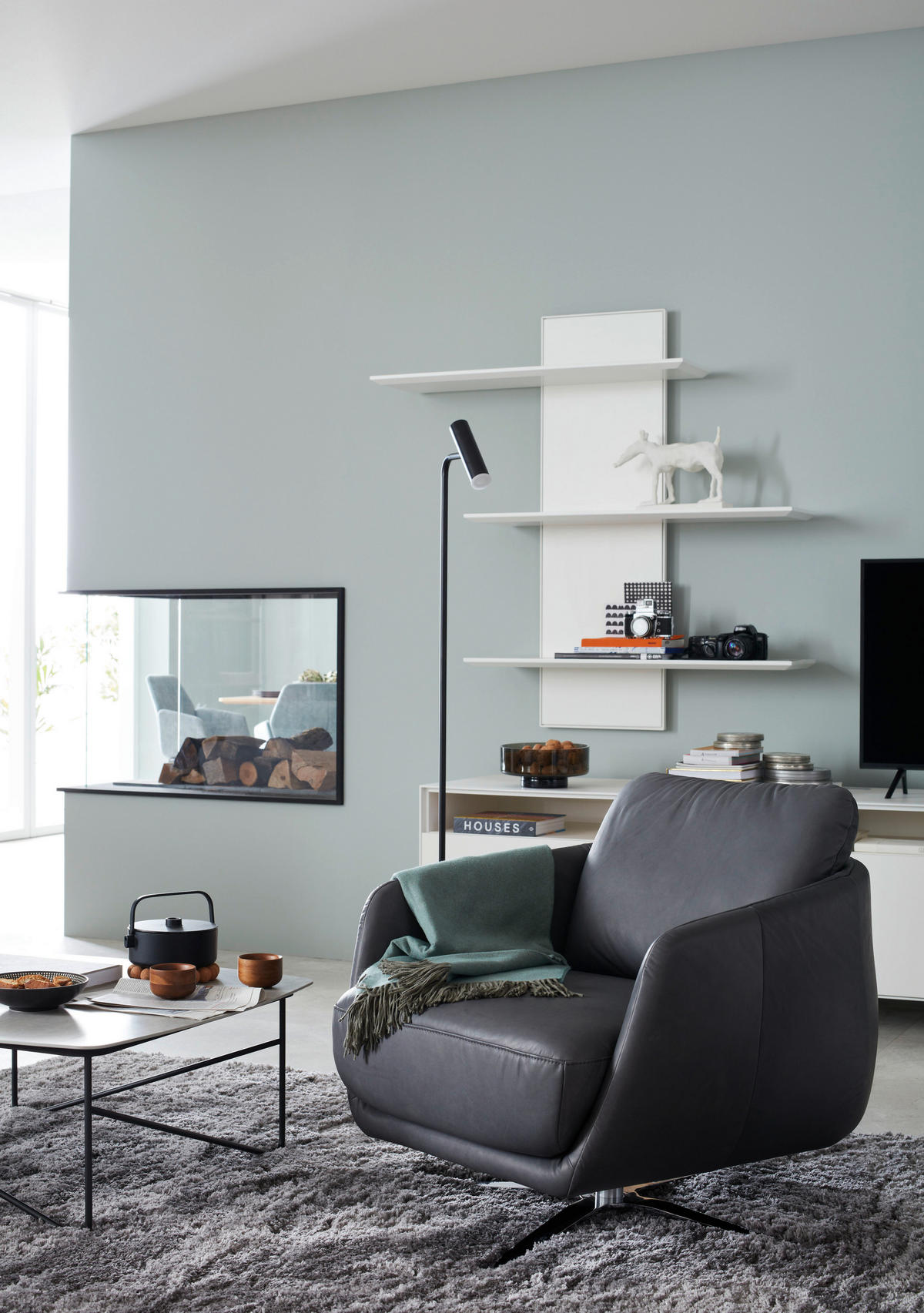 HOCHFLORTEPPICH 133/190 cm Heaven Grau rechteckig  - Grau, KONVENTIONELL, Textil (133/190cm) - Schöner Wohnen