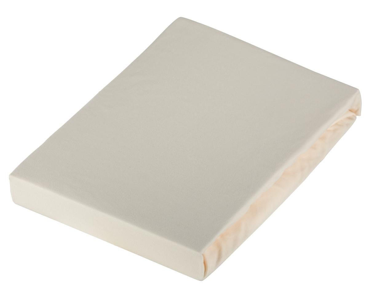 SPANNLEINTUCH 90-100/190-200 cm Jersey  - Ecru, Basics, Textil (90-100/190-200cm) - Novel