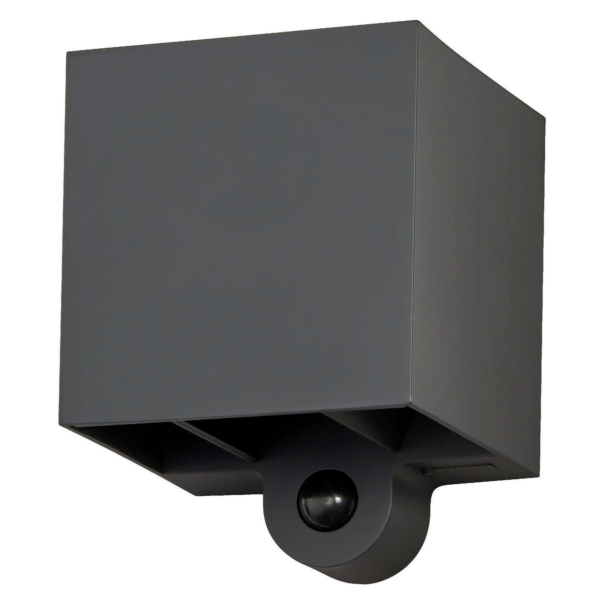 LED-AUßENLEUCHTE 10/9,7/12,6 cm   - Dunkelgrau, Basics, Glas/Kunststoff (10/9,7/12,6cm) - Osram