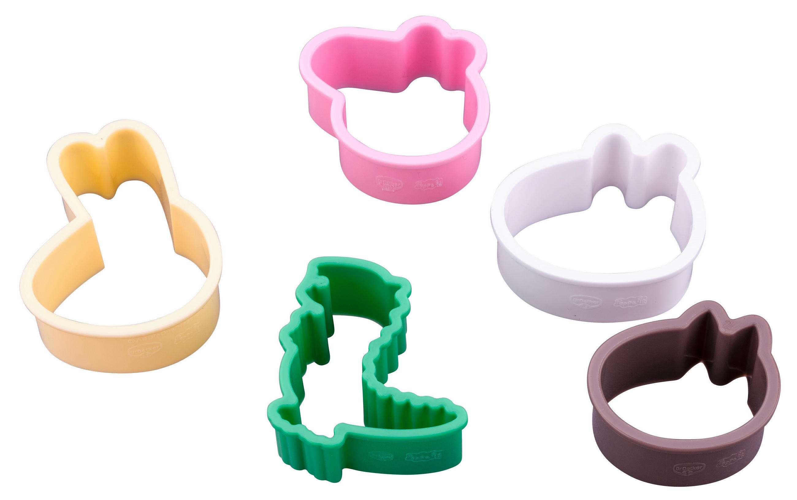 VYKRAJOVACIE FORMY PEPPA - hnedá/pink, Basics, plast