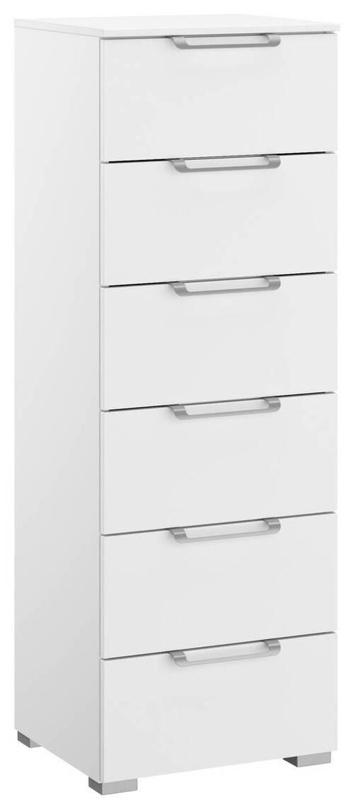 KOMMODE 40/119/42 cm  in Weiss  - Weiss/Silberfarben, Design, Holzwerkstoff/Kunststoff (40/119/42cm) - Novel