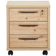 ROLLCONTAINER Eiche Artisan  - Anthrazit/Eiche Artisan, Design, Holzwerkstoff/Kunststoff (48/63/45cm) - Carryhome