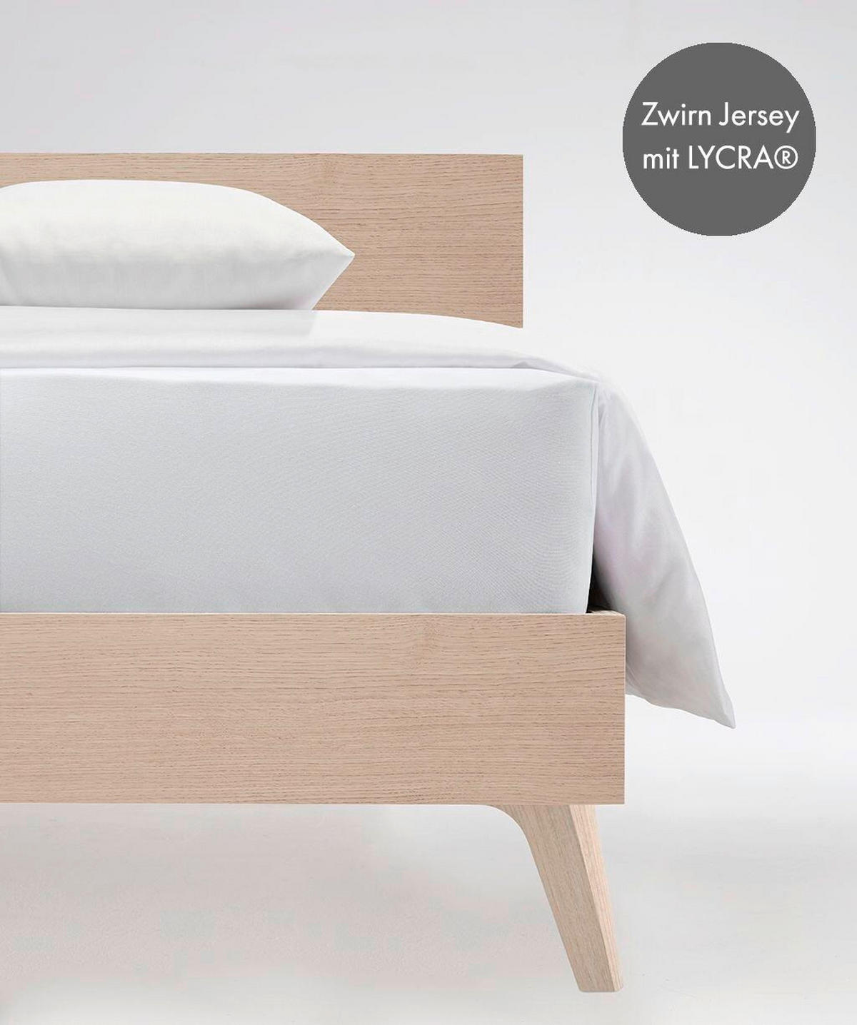 BOXSPRING-FIXLEINTUCH - Hellgrau, Basics, Textil (180-200/200-210cm) - Fleuresse