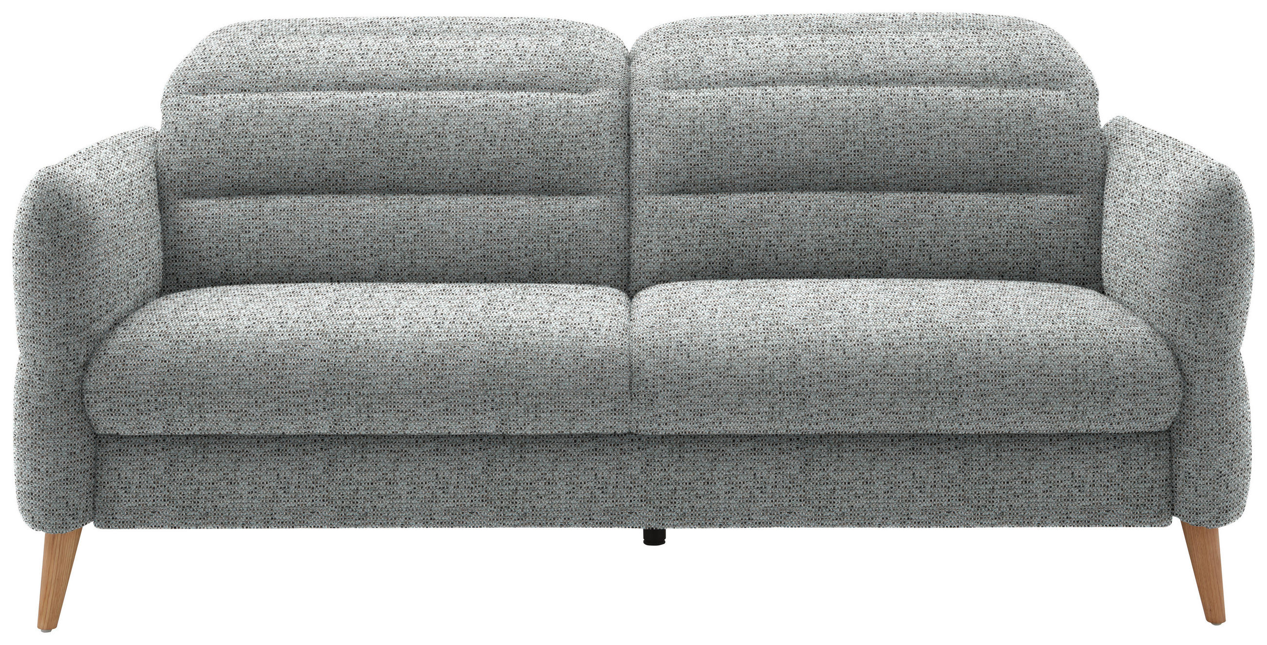 2-SITZER-SOFA in Webstoff Pastellblau  - Eiche Bianco/Pastellblau, Design, Holz/Textil (192-220/85-106/98-112cm) - Dieter Knoll
