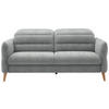 2-SITZER-SOFA in Webstoff Pastellblau  - Eiche Bianco/Pastellblau, Design, Holz/Textil (192-220/85-106/98-112cm) - Dieter Knoll