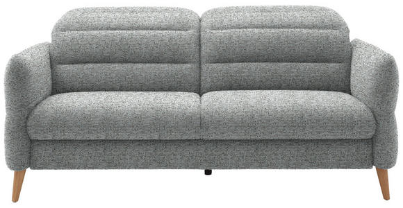 2-SITZER-SOFA in Webstoff Pastellblau - Eiche Bianco/Pastellblau, Design, Holz/Textil (192-220/85-106/98-112cm) - Dieter Knoll