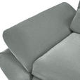 ECKSOFA  in Flachgewebe Mintgrau  341/204 cm  - Mintgrau/Schwarz, Design, Textil/Metall (341/204cm) - Xora
