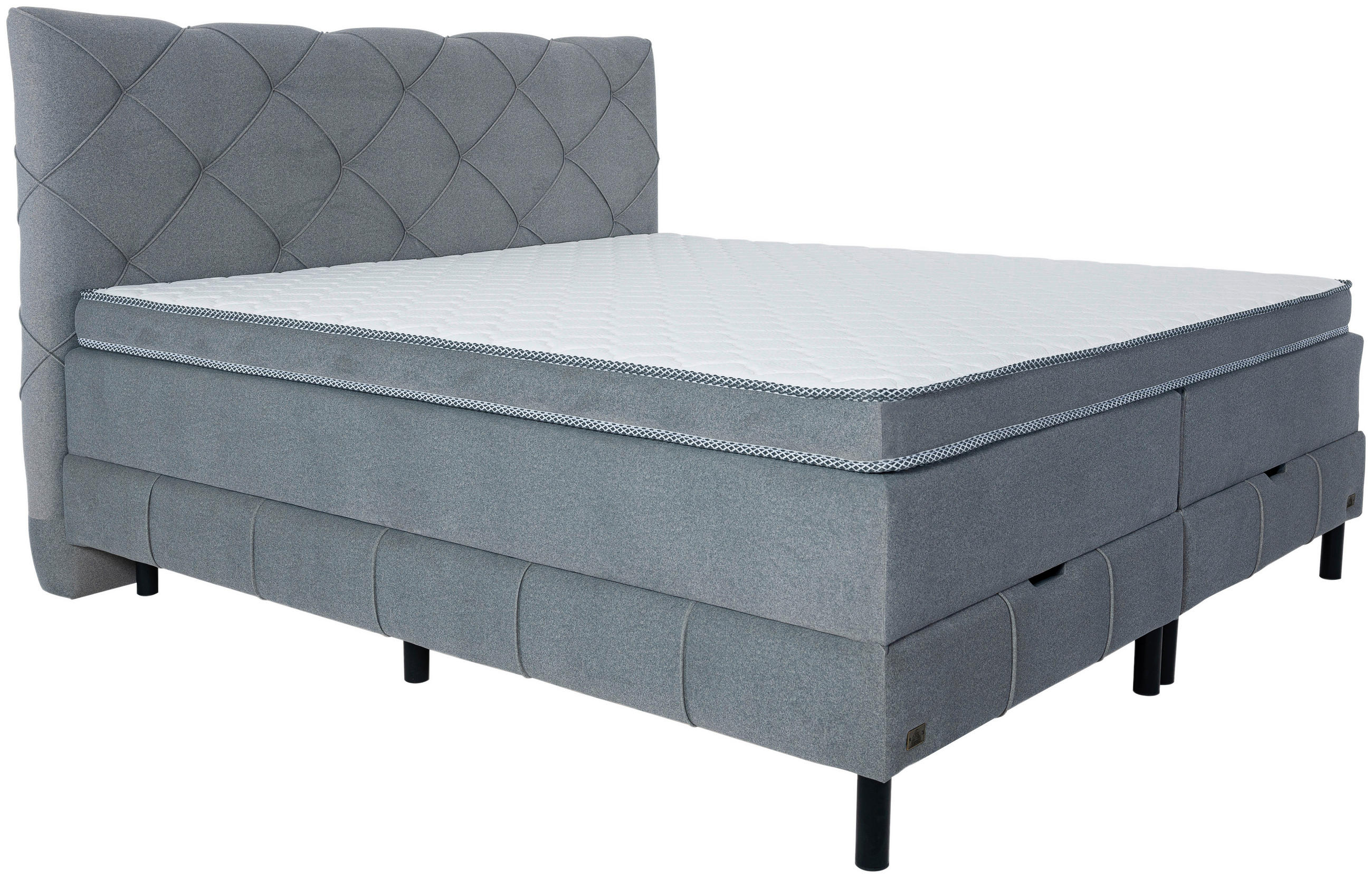 Pat Boxspring, 180/200 cm, gri