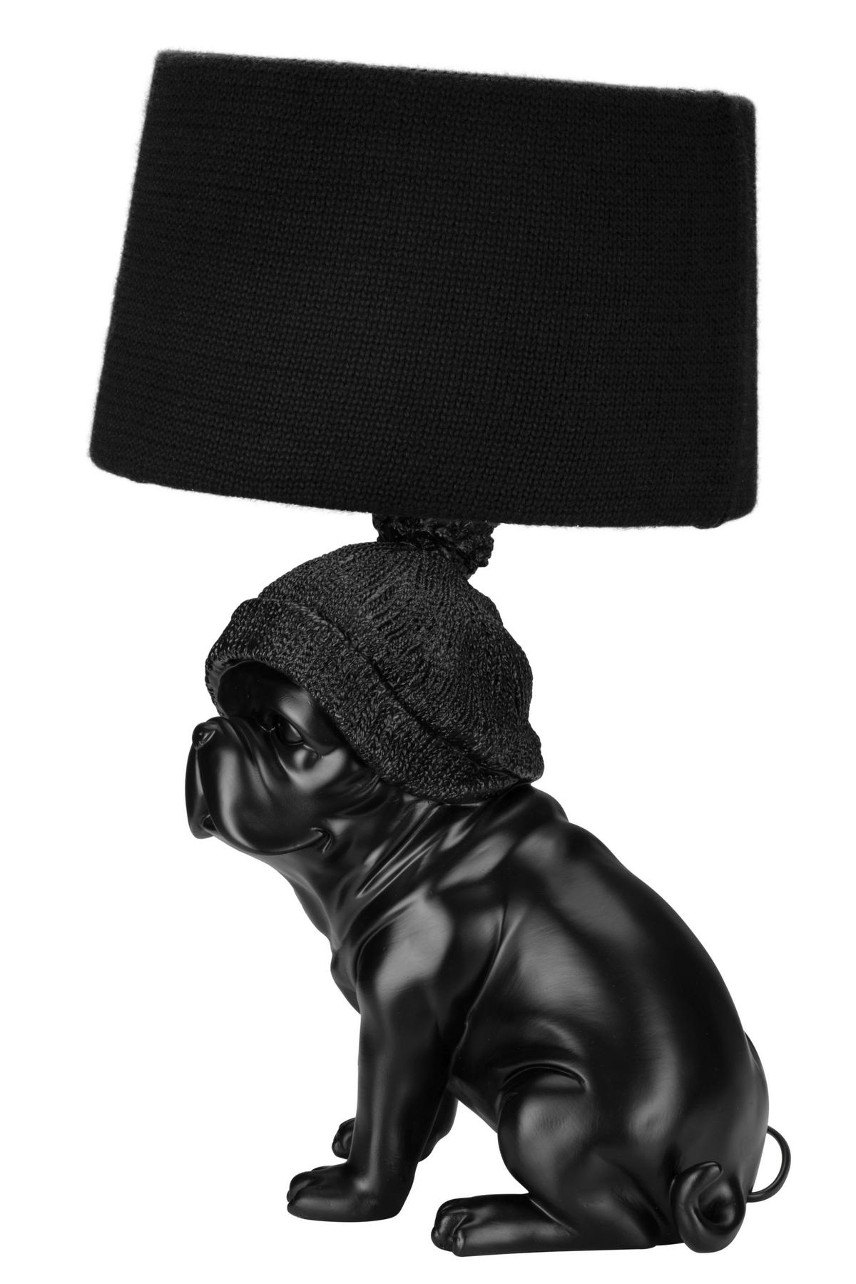 DECORAȚIUNE BULDOG - negru, Lifestyle, plastic/metal (33/30/53cm) - Novel