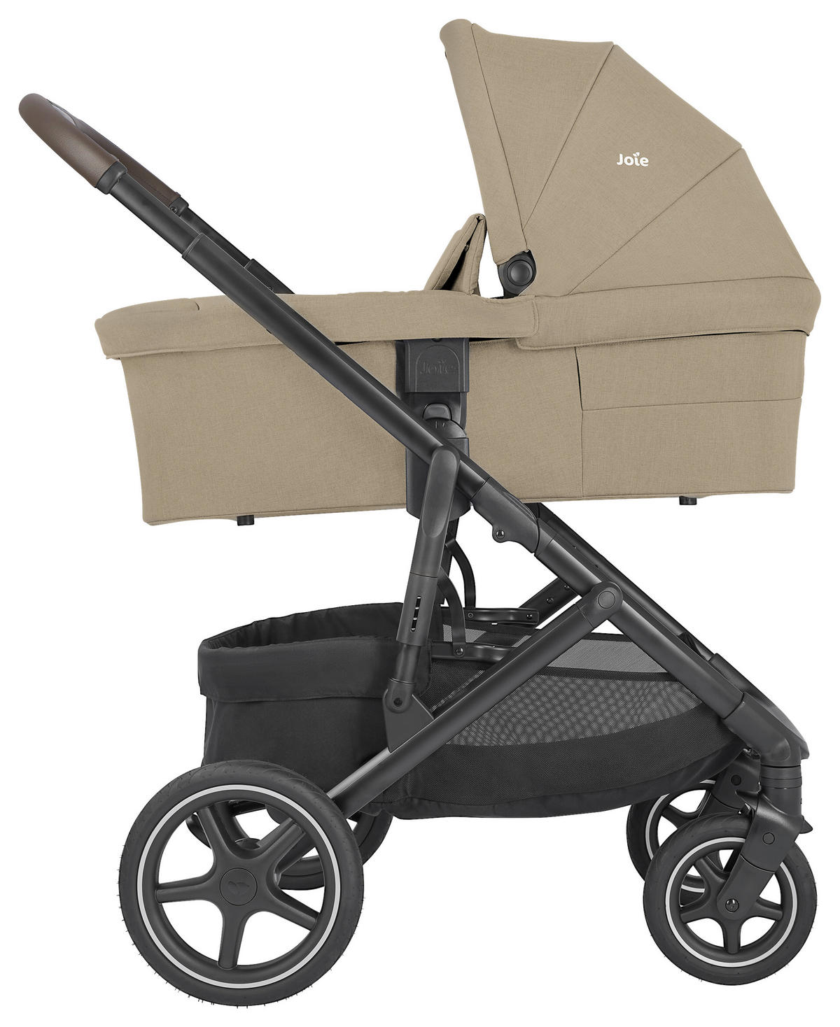 KINDERWAGENSET Elara 4in1  - Beigebraun/Schwarz, Basics, Textil/Metall (64/112/97cm) - Joie