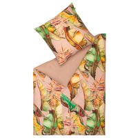 WENDEBETTWÄSCHE SW-JungleMood Satin 135/200 cm  - Sandfarben/Beige, Basics, Textil (135/200cm) - Schöner Wohnen